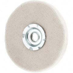 Value Collection - 4" Diam x 1/4" Thick Unmounted Buffing Wheel - 20 Ply, Polishing, 1" Arbor Hole, Soft Density - USA Tool & Supply