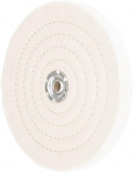 Value Collection - 8" Diam x 3/4" Thick Unmounted Buffing Wheel - 60 Ply, Polishing, 1" Arbor Hole, Medium Density - USA Tool & Supply