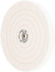 Value Collection - 8" Diam x 3/4" Thick Unmounted Buffing Wheel - 60 Ply, Polishing, 1" Arbor Hole, Medium Density - USA Tool & Supply