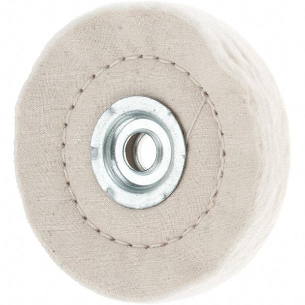 Value Collection - 4" Diam x 1/2" Thick Unmounted Buffing Wheel - 50 Ply, Polishing, 1" Arbor Hole, Medium Density - USA Tool & Supply