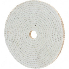 Value Collection - 10" Diam x 1/4" Thick Unmounted Buffing Wheel - 40 Ply, Polishing, 1-1/4" Arbor Hole, Hard Density - USA Tool & Supply