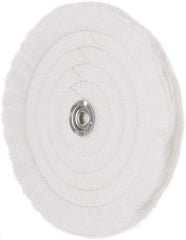 Value Collection - 10" Diam x 1/2" Thick Unmounted Buffing Wheel - 50 Ply, Polishing, 1" Arbor Hole, Soft Density - USA Tool & Supply