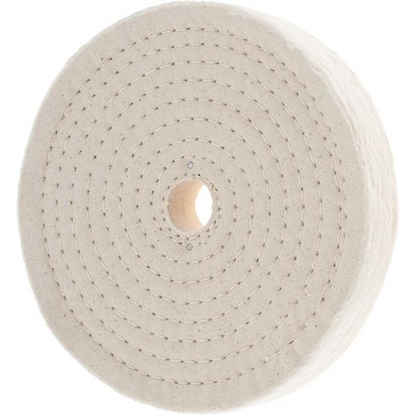 Value Collection - 8" Diam x 1" Thick Unmounted Buffing Wheel - 80 Ply, Polishing, 1" Arbor Hole, Hard Density - USA Tool & Supply