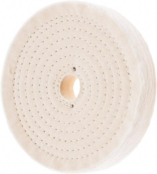 Value Collection - 7" Diam x 1" Thick Unmounted Buffing Wheel - 80 Ply, Polishing, 1" Arbor Hole, Hard Density - USA Tool & Supply