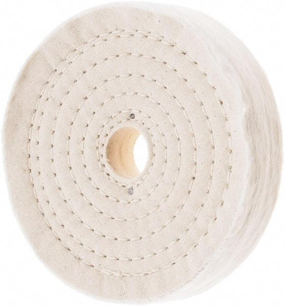 Value Collection - 6" Diam x 1" Thick Unmounted Buffing Wheel - 80 Ply, Polishing, 1" Arbor Hole, Hard Density - USA Tool & Supply