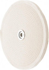 Value Collection - 10" Diam x 1/2" Thick Unmounted Buffing Wheel - 50 Ply, Polishing, 1" Arbor Hole, Hard Density - USA Tool & Supply