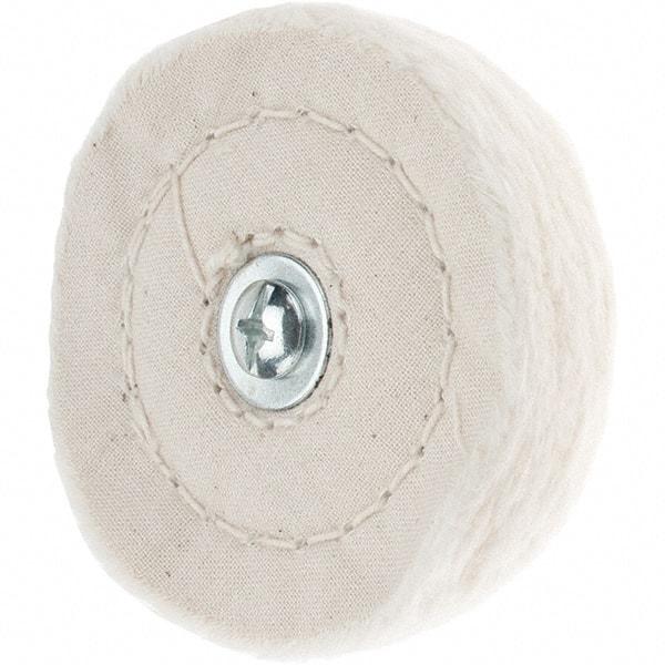 Value Collection - 3" Diam x 1/2" Thick, Soft Mounted Polishing Wheel - 50 Ply - USA Tool & Supply