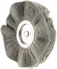 Value Collection - 10" Diam x 4" Thick, Soft Mounted Polishing Wheel - 2 Ply, Fine Grade, 3/4" Shank Diam - USA Tool & Supply