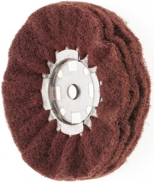 Value Collection - 8" Diam x 4" Thick, Hard Mounted Polishing Wheel - 2 Ply, Coarse Grade, 5/8" Shank Diam - USA Tool & Supply