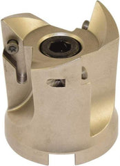 Millstar - 3 Inserts, 2" Cut Diam, 3/4" Arbor Diam, Indexable Square-Shoulder Face Mill - 93° Lead Angle, 2-1/8" High, VCGT Insert Compatibility, Series ASMC - USA Tool & Supply