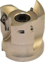 Millstar - 3 Inserts, 50mm Cut Diam, 22mm Arbor Diam, Indexable Square-Shoulder Face Mill - 0/90° Lead Angle, 55mm High, VCGT Insert Compatibility, Series ASMN - USA Tool & Supply