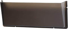 Deflect-o - 17-1/2" Wide x 6-1/2" High x 3" Deep Plastic Wall File - 1 Compartment, Smoke - USA Tool & Supply