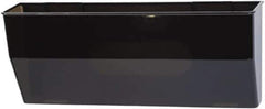 Deflect-o - 15" Wide x 6-3/8" High x 3" Deep Plastic Wall File - 1 Compartment, Smoke - USA Tool & Supply