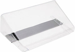 Deflect-o - 13" Wide x 7" High x 4" Deep Plastic Wall File - 1 Compartment, Clear - USA Tool & Supply