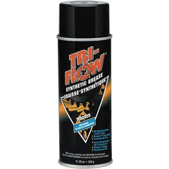 Tri-Flow - 11.25 oz Aerosol Synthetic High Temperature Grease - Translucent White, Food Grade & High Temperature, 400°F Max Temp, - USA Tool & Supply