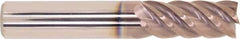 Millstar - 1/2", 5 Flute, Single End, Solid Carbide, 0.03" Corner Radius End Mill - 3" OAL, Right Hand Flute, 1-1/4" LOC, Right Hand Cut - USA Tool & Supply