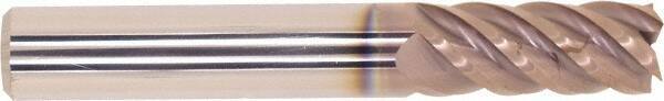 Millstar - 3/8", 5 Flute, Single End, Solid Carbide, 0.015" Corner Radius End Mill - 2-1/2" OAL, Right Hand Flute, 15/16" LOC, Right Hand Cut - USA Tool & Supply
