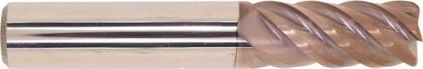 Millstar - 12mm, 5 Flute, Single End, Solid Carbide, 1mm Corner Radius End Mill - 76mm OAL, Right Hand Flute, 30mm LOC, Right Hand Cut - USA Tool & Supply