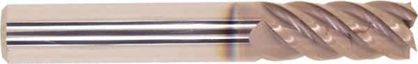 Millstar - 10mm, 5 Flute, Single End, Solid Carbide, 1mm Corner Radius End Mill - 63mm OAL, Right Hand Flute, 25mm LOC, Right Hand Cut - USA Tool & Supply