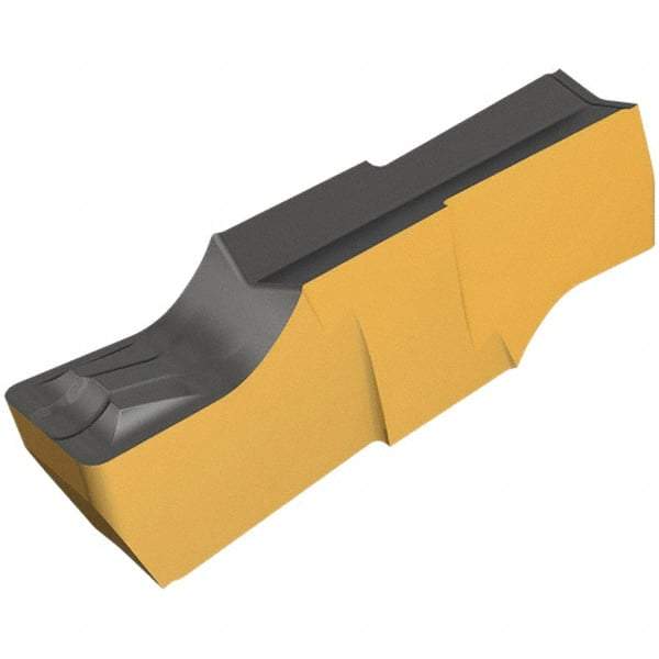 Iscar - 400E040GINI E Grade IC808, 4mm Cutting Width Carbide Grooving Insert - 1.6mm Max Depth of Cut, Neutral, 0.4mm Corner Radius, TiAlN Finish - USA Tool & Supply