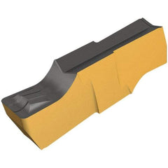 Iscar - 400E040GINI E Grade IC808, 4mm Cutting Width Carbide Grooving Insert - 1.6mm Max Depth of Cut, Neutral, 0.4mm Corner Radius, TiAlN Finish - USA Tool & Supply