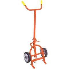 Wesco Industrial Products - 1,000 Lb Load Capacity, 55 & 85 Gal Drum Truck - 24-1/2" Wide x 61" High, 2 Steel Wheels - USA Tool & Supply