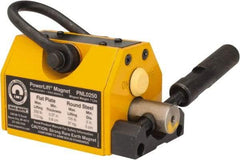 Mag-Mate - 250 Lb Load Capacity, Magnetic Lifter - 6-5/8" High x 2-5/8" Wide, 2" Head/Holder Diam, 2 Poles, For Use with Flat & Round Ferrous Metal - USA Tool & Supply