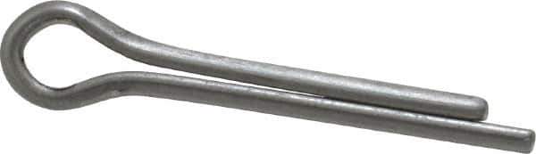 Made in USA - 5/32" Diam x 1" Long Extended Prong Cotter Pin - Grade 18-8, Uncoated, Stainless Steel - USA Tool & Supply