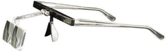 Made in USA - 3.5x Magnification, Ophthalmic Polymer, Rectangular Magnifier - 2 Inch Long x 1 Inch Wide Lens, Eyeglass Frame Mount, 4 Inch Focal Distance, 2 Inch Long - USA Tool & Supply