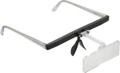 Made in USA - 2.25x Magnification, Ophthalmic Polymer, Rectangular Magnifier - 2 Inch Long x 1 Inch Wide Lens, Eyeglass Frame Mount, 8 Inch Focal Distance, 2 Inch Long - USA Tool & Supply