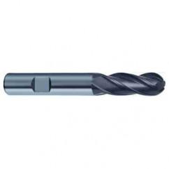 20mm Dia. - 104mm OAL 4 FL Variable Helix Nano-A Carbide Ball Nose End Mill - USA Tool & Supply