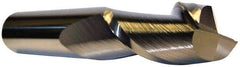 Accupro - 3/32", 9/32" LOC, 1/8" Shank Diam, 1-1/2" OAL, 2 Flute, Solid Carbide Square End Mill - Single End, nACRo Finish, Spiral Flute, 30° Helix, Centercutting, Right Hand Cut, Right Hand Flute - USA Tool & Supply