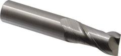 Accupro - 3/4", 1-1/2" LOC, 3/4" Shank Diam, 4" OAL, 2 Flute, Solid Carbide Square End Mill - Single End, Uncoated, Spiral Flute, 40° Helix, Centercutting, Right Hand Cut, Right Hand Flute - USA Tool & Supply