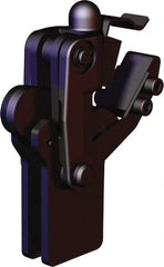 De-Sta-Co - 1,574 Lb Holding Capacity, Vertical Handle, Manual Hold Down Toggle Clamp - 200° Bar Opening, Weldable Base, Oxide Finish, Forged Alloy Steel - USA Tool & Supply