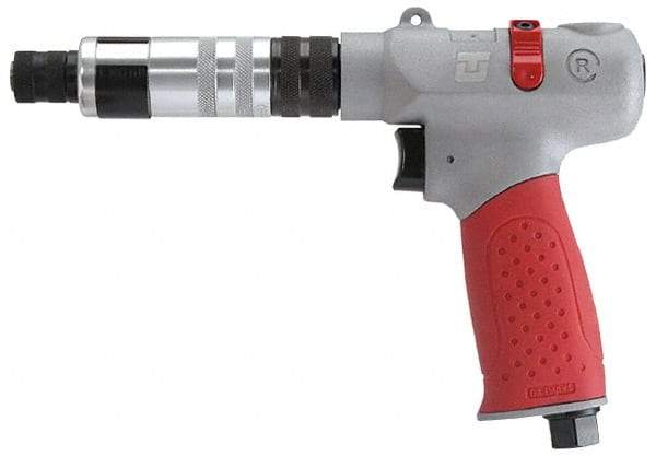 Universal Tool - 1/4" Bit Holder, 1,100 RPM, Pistol Grip Handle Air Screwdriver - 5 to 45 In/Lb Torque, 4 CFM - USA Tool & Supply