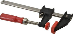 Bessey - 6" Capacity, 2-1/2" Throat Depth Cast Iron Bar Clamp - 600 Lb Clamping Pressure, 10" OAL - USA Tool & Supply