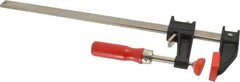 Bessey - 12" Capacity, 2-1/2" Throat Depth Cast Iron Bar Clamp - 600 Lb Clamping Pressure, 16" OAL - USA Tool & Supply