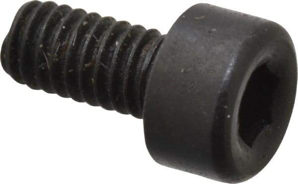 Holo-Krome - M2.5x0.45 Metric Coarse Hex Socket Drive, Socket Cap Screw - Grade 12.9 Alloy Steel, Black Oxide Finish, Fully Threaded, 5mm Length Under Head - USA Tool & Supply