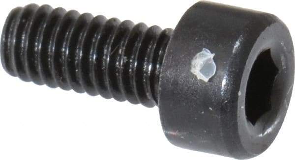 Holo-Krome - M2.5x0.45 Metric Coarse Hex Socket Drive, Socket Cap Screw - Grade 12.9 Alloy Steel, Black Oxide Finish, Fully Threaded, 6mm Length Under Head - USA Tool & Supply