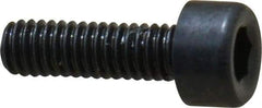 Holo-Krome - M2.5x0.45 Metric Coarse Hex Socket Drive, Socket Cap Screw - Grade 12.9 Alloy Steel, Black Oxide Finish, Fully Threaded, 8mm Length Under Head - USA Tool & Supply