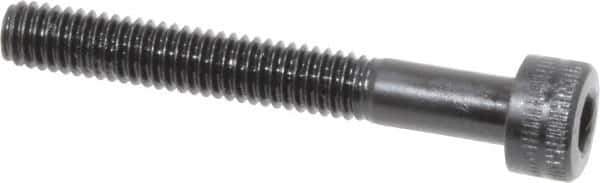 Holo-Krome - M4x0.70 Metric Coarse Hex Socket Drive, Socket Cap Screw - Grade 12.9 Alloy Steel, Black Oxide Finish, Partially Threaded, 30mm Length Under Head - USA Tool & Supply