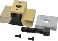 Mitee-Bite - 3,500 Lb Holding Force Single T-Slot Machinable Wedge Clamp - 3" Wide x 1.215" Deep x 1-1/2" High Base, 28.3 Lb/Ft Torque, 1/2-13 Screw Thread - USA Tool & Supply