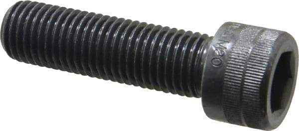 Holo-Krome - M20x2.50 Metric Coarse Hex Socket Drive, Socket Cap Screw - Grade 12.9 Alloy Steel, Black Oxide Finish, Fully Threaded, 70mm Length Under Head - USA Tool & Supply