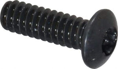 Camcar - #4-40 UNC Torx Plus Drive, Button Screw - Alloy Steel, Black Oxide Finish, Fully Threaded, 3/8" Length Under Head - USA Tool & Supply