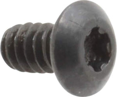 Camcar - #6-32 UNC Torx Plus Drive, Button Screw - Alloy Steel, Black Oxide Finish, Fully Threaded, 1/4" Length Under Head - USA Tool & Supply