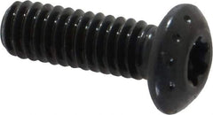 Camcar - #8-32 UNC Torx Plus Drive, Button Screw - Alloy Steel, Black Oxide Finish, Fully Threaded, 1/2" Length Under Head - USA Tool & Supply