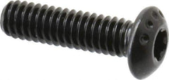 Camcar - #8-32 UNC Torx Plus Drive, Button Screw - Alloy Steel, Black Oxide Finish, Fully Threaded, 5/8" Length Under Head - USA Tool & Supply