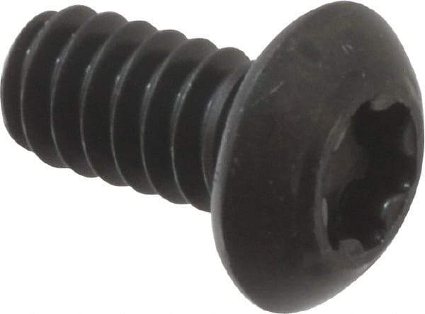 Camcar - #10-24 UNC Torx Plus Drive, Button Screw - Alloy Steel, Black Oxide Finish, Fully Threaded, 3/8" Length Under Head - USA Tool & Supply