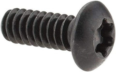 Camcar - #10-24 UNC Torx Plus Drive, Button Screw - Alloy Steel, Black Oxide Finish, Fully Threaded, 1/2" Length Under Head - USA Tool & Supply