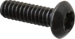 Camcar - #10-24 UNC Torx Plus Drive, Button Screw - Alloy Steel, Black Oxide Finish, Fully Threaded, 5/8" Length Under Head - USA Tool & Supply